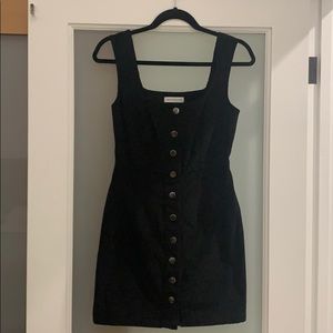 Black Corduroy Mini Dress